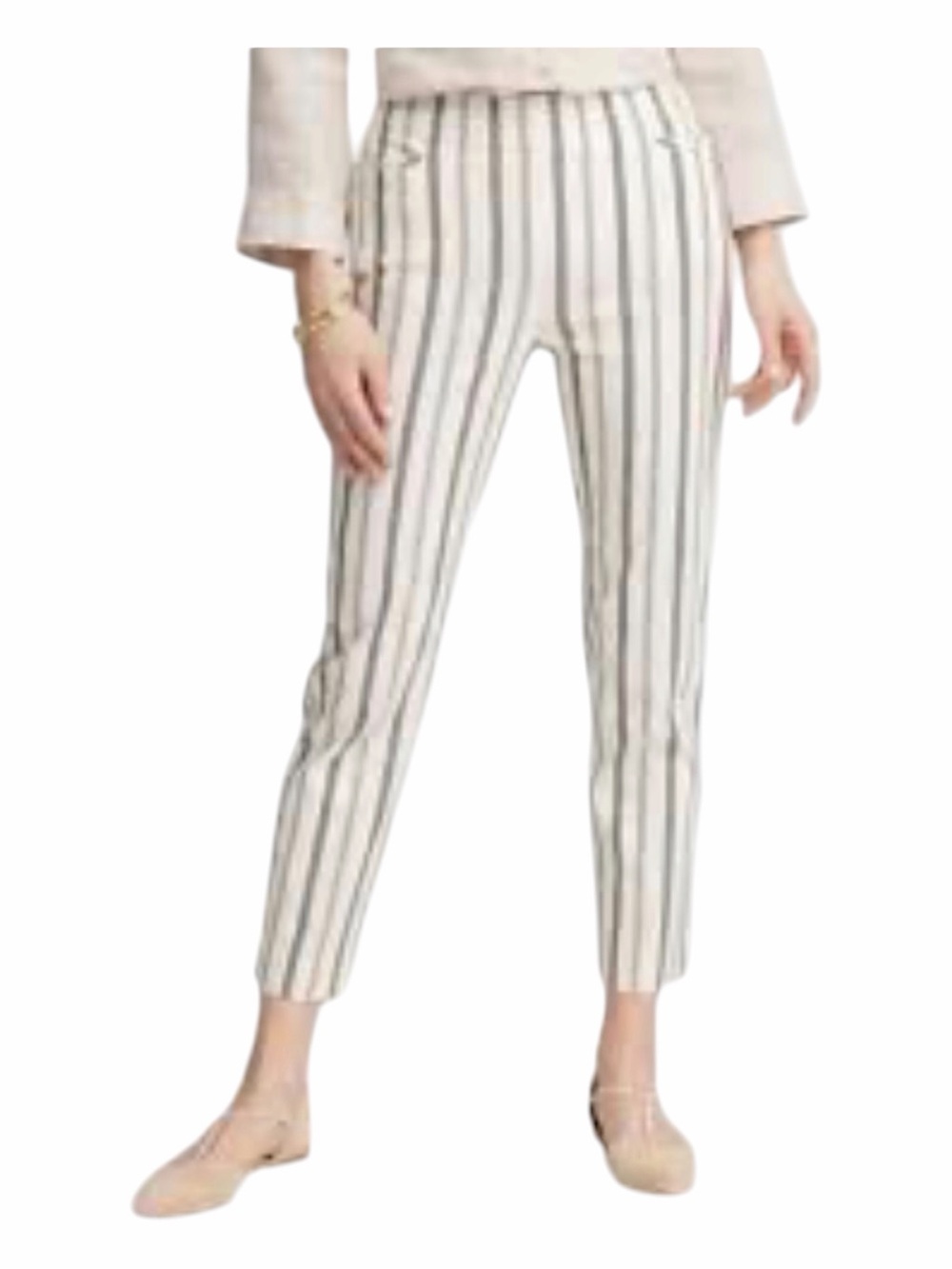 Chicos So Slimming Brigitte Striped Crop Pants